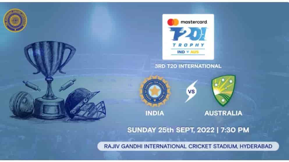 Mastercard Series India Vs Australia 3rd T20 Tickets Booking 